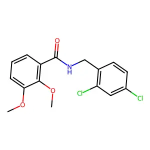 N-(2,4-dichlorobenzyl)-2,3-dimethoxybenzamide structure