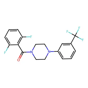 (2,6-Difluorophenyl)-[4-[3-(trifluoromethyl)phenyl]piperazin-1-yl]methanone structure