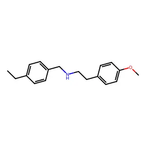 (4-Ethylbenzyl)[2-(4-methoxyphenyl)ethyl]amine structure