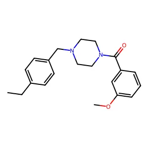 [4-(4-Ethylbenzyl)piperazin-1-yl](3-methoxyphenyl)methanone structure