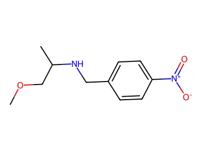 1-methoxy-N-(4-nitrobenzyl)propan-2-amine structure