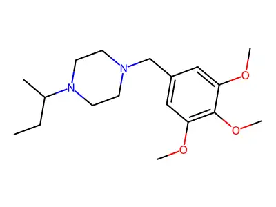 1-(Butan-2-yl)-4-(3,4,5-trimethoxybenzyl)piperazine structure