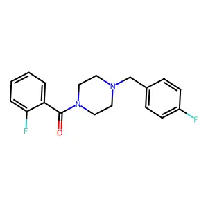 [4-(4-Fluorobenzyl)piperazin-1-yl](2-fluorophenyl)methanone structure