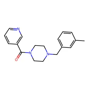 [4-(3-Methylbenzyl)piperazin-1-yl](pyridin-3-yl)methanone structure