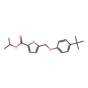 Propan-2-yl 5-[(4-tert-butylphenoxy)methyl]furan-2-carboxylate structure