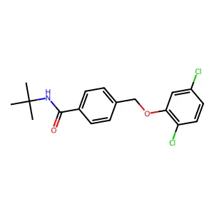 N-(tert-butyl)-4-[(2,5-dichlorophenoxy)methyl]benzamide structure