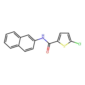 5-chloro-N-naphthalen-2-ylthiophene-2-carboxamide structure