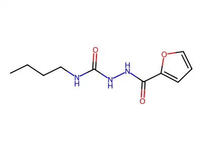 N-butyl-2-(2-furoyl)hydrazinecarboxamide structure