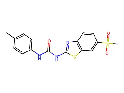 1-(4-Methylphenyl)-3-(6-methylsulfonyl-1,3-benzothiazol-2-yl)urea structure