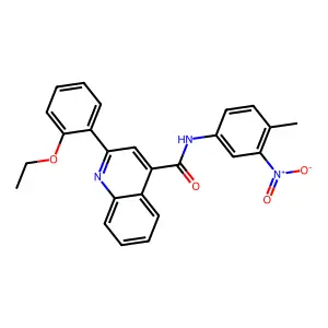 2-(2-ethoxyphenyl)-N-(4-methyl-3-nitrophenyl)quinoline-4-carboxamide structure