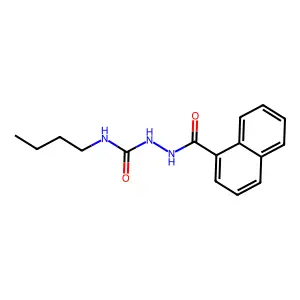 1-Butyl-3-(naphthalene-1-carbonylamino)urea structure