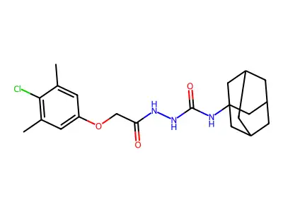 1-(1-Adamantyl)-3-[[2-(4-chloro-3,5-dimethylphenoxy)acetyl]amino]urea structure