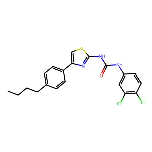 1-[4-(4-Butylphenyl)-1,3-thiazol-2-yl]-3-(3,4-dichlorophenyl)urea structure