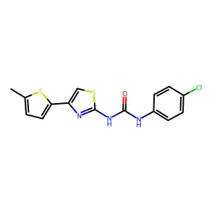 1-(4-Chlorophenyl)-3-[4-(5-methylthiophen-2-yl)-1,3-thiazol-2-yl]urea structure
