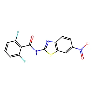 2,6-difluoro-N-(6-nitro-1,3-benzothiazol-2-yl)benzamide structure