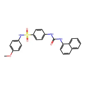 1-[4-[(4-Methoxyphenyl)sulfamoyl]phenyl]-3-naphthalen-1-ylurea structure