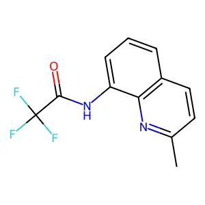 2,2,2-trifluoro-N-(2-methyl-8-quinolinyl)acetamide structure