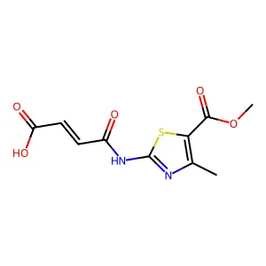 4-{[5-(Methoxycarbonyl)-4-methyl-1,3-thiazol-2-yl]amino}-4-oxo-2-butenoic acid structure