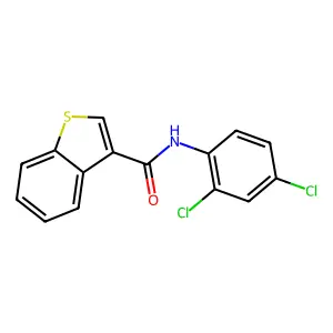 N-(2,4-dichlorophenyl)-1-benzothiophene-3-carboxamide structure