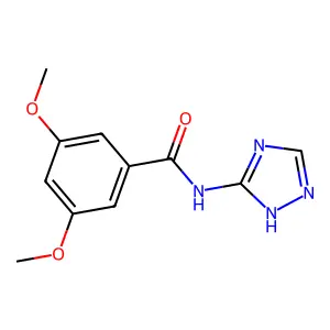 3,5-dimethoxy-N-(1H-1,2,4-triazol-3-yl)benzamide structure
