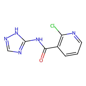 2-chloro-N-(1H-1,2,4-triazol-5-yl)pyridine-3-carboxamide structure