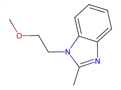1-(2-methoxyethyl)-2-methyl-1H-benzo[d]imidazole structure
