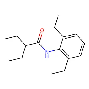 N-(2,6-diethylphenyl)-2-ethylbutanamide structure