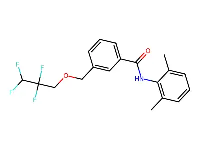 N-(2,6-dimethylphenyl)-3-(2,2,3,3-tetrafluoropropoxymethyl)benzamide structure