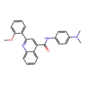 N-[4-(dimethylamino)phenyl]-2-(2-methoxyphenyl)quinoline-4-carboxamide structure