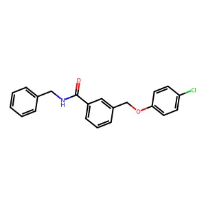 N-benzyl-3-[(4-chlorophenoxy)methyl]benzamide structure