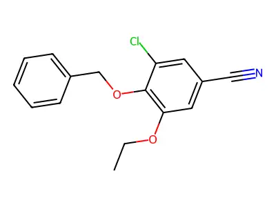 4-(Benzyloxy)-3-chloro-5-ethoxybenzonitrile structure