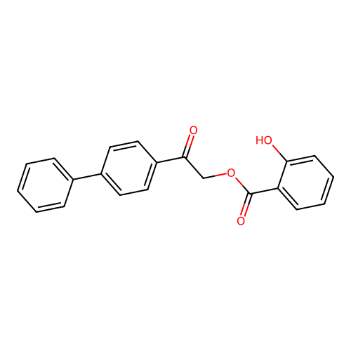 2-(Biphenyl-4-yl)-2-oxoethyl 2-hydroxybenzoate structure