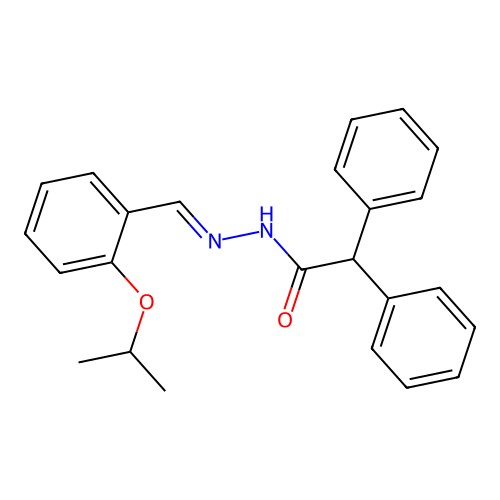 N'-(2-isopropoxybenzylidene)-2,2-diphenylacetohydrazide structure