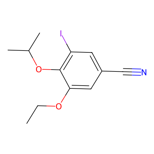 3-Ethoxy-5-iodo-4-isopropoxybenzonitrile structure
