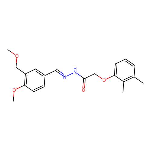 2-(2,3-dimethylphenoxy)-N'-[4-methoxy-3-(methoxymethyl)benzylidene]acetohydrazide structure