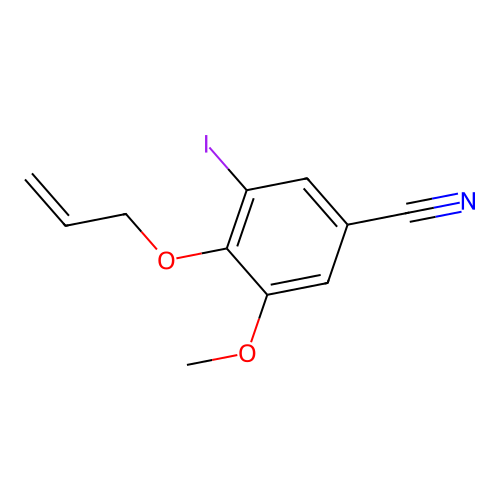 4-(Allyloxy)-3-iodo-5-methoxybenzonitrile structure