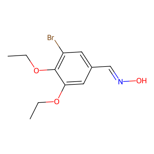 3-Bromo-4,5-diethoxybenzaldehyde oxime structure