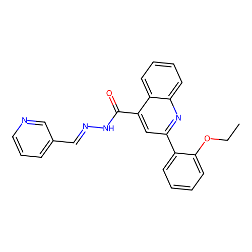 2-(2-ethoxyphenyl)-N'-(3-pyridinylmethylene)-4-quinolinecarbohydrazide structure