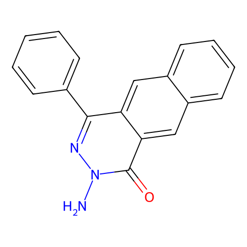 3-Amino-1-phenylbenzo[g]phthalazin-4-one structure