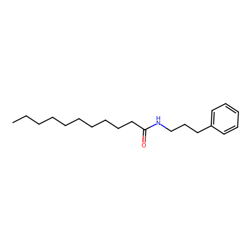 N-(3-phenylpropyl)undecanamide structure