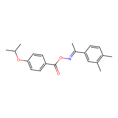 [1-(3,4-Dimethylphenyl)ethylideneamino] 4-propan-2-yloxybenzoate structure