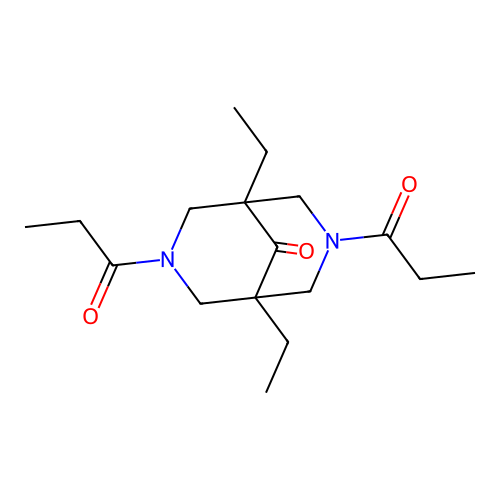 (1S,5S)-1,5-Diethyl-3,7-dipropanoyl-3,7-diazabicyclo[3.3.1]nonan-9-one structure