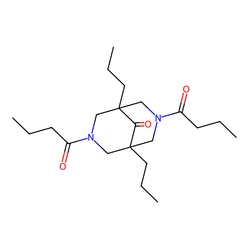3,7-Dibutanoyl-1,5-dipropyl-3,7-diazabicyclo[3.3.1]nonan-9-one structure