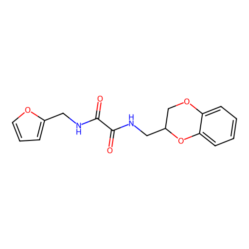 N-(2,3-dihydro-1,4-benzodioxin-2-ylmethyl)-N'-(furan-2-ylmethyl)ethanediamide structure