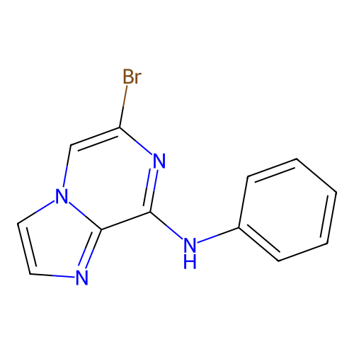 (6-Bromo-imidazo[1,2-a]pyrazin-8-yl)-phenyl-amine structure