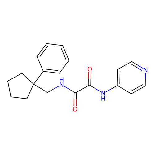 N-[(1-phenylcyclopentyl)methyl]-N'-(pyridin-4-yl)ethanediamide structure