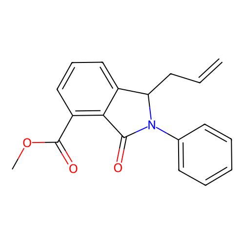 1-Allyl-3-oxo-2-phenyl-2,3-dihydro-1H-isoindole-4-carboxylic acid methyl ester structure