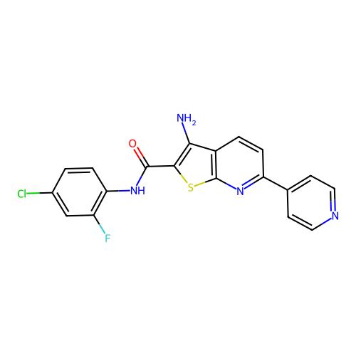 C19H12ClFN4OS structure