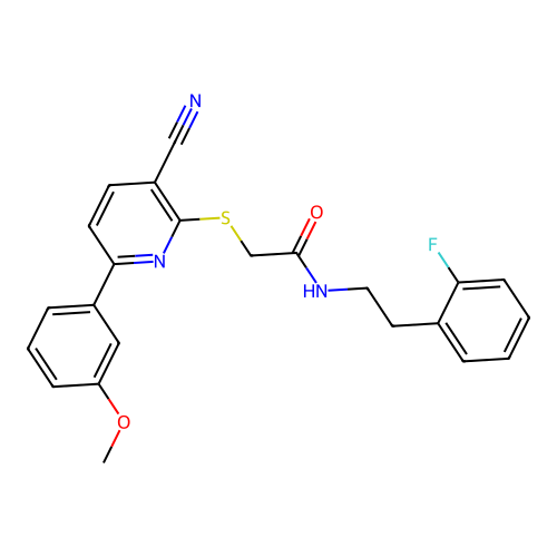 C23H20FN3O2S structure