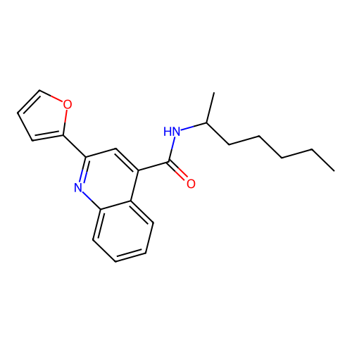 2-(furan-2-yl)-N-heptan-2-ylquinoline-4-carboxamide structure